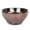 Linkidea Ceramic Shaving Bowl for Men, Jian Zhan Glaze Wet Shave Mug, Traditional Shaving Soap Lather Bowl (Purple-irregular) view 1