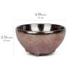 Linkidea Ceramic Shaving Bowl for Men, Jian Zhan Glaze Wet Shave Mug, Traditional Shaving Soap Lather Bowl (Purple-irregular) view 2