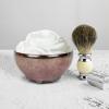 Linkidea Ceramic Shaving Bowl for Men, Jian Zhan Glaze Wet Shave Mug, Traditional Shaving Soap Lather Bowl (Purple-irregular) view 4