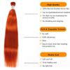 #350 Ginger Straight Micro Braiding Hair Human Bulk Hair 24Inch 100g Raw Human Braiding Hair for Micro Braids Hair Human Hair Braids Extension #350 Ginger Orange Color view 3