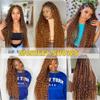 Straight Bulk Human Hair For Braiding No Weft 18inch #30 Auburn Brown Color 100% Unprocessed Brazilian Straight Human Hair Virgin Hair Extensions 1 Bundles Micro Braiding view 2