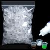 100PCS Plastic Tattoo Ink Caps - Small Ink Cups Non-Spill Tintas Para Tatuajes Accessories Durable & Lightweight for Precise Tattooing Art Supplies (Mini Size) view 1