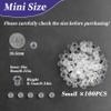 100PCS Plastic Tattoo Ink Caps - Small Ink Cups Non-Spill Tintas Para Tatuajes Accessories Durable & Lightweight for Precise Tattooing Art Supplies (Mini Size) view 2