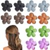 12 PCS Small Flower Hair Claw Clips for Women Kids Girls Teens, 1.37 Inch Mini Jaw Clips Clamps Nonslip Clip/Hair Accessories Tiny hair clips(6 Colors) view 1