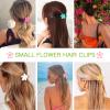 12 PCS Small Flower Hair Claw Clips for Women Kids Girls Teens, 1.37 Inch Mini Jaw Clips Clamps Nonslip Clip/Hair Accessories Tiny hair clips(6 Colors) view 4