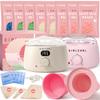 GIRLEARLE Cream Premium Digital Waxing Kit & Silicone Pot + Pink Waxing Kit for Women and Men & Silicone Pot, Target Different Types of Sensitive Skin Brazilian Bikini, Facial, Leg, Full body view 1