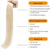 18 Inch Straight Braiding Hair 100g #60 Platinum Blonde Braiding Hair For Bohemian Knotless Boho Braids, Bulk Braiding Hair for Micro Braids Straight Blonde Bulk No Weft view 2