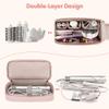 Teamoy Travel Carrying Case Compatible with Shark Flexstyle, Double-Layer Storage Bag for Shark Hyperair, Portable Travel Organizer for Dyson Airwrap Styler and Attachments, Pink Quilted view 2