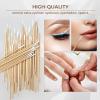 200Pcs Pointed Cotton Swabs - Precision Microblading Cotton Swabs with Wooden Sticks, for Makeup, Cleaning Nail Polish, Eyebrow, Tattoo Permanent Supplies, Craft view 3
