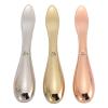 3 Pieces Zinc Alloy Makeup Spatula, Eye Cream Spoon Beauty Scoop, Mini Spoon Makeup Beauty Spoons, Mini Cosmetic Skincare Spatula for Cream Lotions, Silver Gold Rose Gold view 1