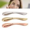 3 Pieces Zinc Alloy Makeup Spatula, Eye Cream Spoon Beauty Scoop, Mini Spoon Makeup Beauty Spoons, Mini Cosmetic Skincare Spatula for Cream Lotions, Silver Gold Rose Gold view 3