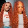 350 Ginger Body Wave Bulk Human Hair Braiding Hair Boho Human Braiding Hair Natural Wavy Micro Braids No Weft Orange Bulk Human Hair For Boho Braids 16inch 100g/Pack view 2