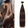 Human Braiding Hair Straight Bulk Human Hair for Braiding No Weft 1 Bundle 100g, 2 Dark Brown Straight Braiding Hair Bulk Straight Human Hair for Boho Braids 24inch view 1