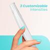 Sonic Dermaplaning Tool for Face - Rechargeable Dermaplane Razor with 6 Refill Dermablades, Facial Hair & Peach Fuzz Remover for Women (White) view 3