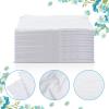 50 Pcs Moist Towel Bulk Moist Towelettes Individually Wrapped,White Towel Services 8.5''x 8.5'' Unscented Wet Hand Towels,Disposable Refreshment Pre Moistened Towels for Travel Camping Sport Spa Party view 2
