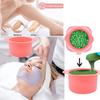 2-pack Silicone Wax Warmer Liner, Silicone Wax Bowl for Wax Warmer, Non-Stick Wax Melt Warmer Wax Pot Replacement, Reusable Wax Melt Liner with 50 Pcs Wax Spatula Sticks for Hair Removal pink view 3