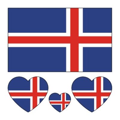 10pcs Flag Tattoo Stickers Face Flag Tattoo Of Iceland, Costa Rica, Morocco Flag Tattoo Sticker (Color : Style 2-028, Size : A)