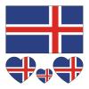 10pcs Flag Tattoo Stickers Face Flag Tattoo Of Iceland, Costa Rica, Morocco Flag Tattoo Sticker (Color : Style 2-028, Size : A) view 1