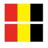10sheets National Holiday Country Flags Of Belgium Mexico Switzerland Turkey Tattoo Sticker Flag Face Temporary Tattoo (Color : Style-019, Size : A) view 4