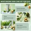 Avocado Skin Care Set, Skincare Gifts Kits For Hydrating Skin, Anti Aging Facial Kit For Women With Facial Cleanser, Toner, Face Serum, Lotion, Face Cream, Eye Cream. (6 Pieces) view 3