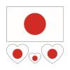 JCUIYyo 10Pcs/Set Waterproof Temporary Tattoo National Flag Regional Fake Tattoo Sticker Disposable Women Men Game Activities (Color : Japan, Size : A) view 1
