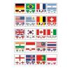 JCUIYyo 10Pcs/Set Waterproof Temporary Tattoo National Flag Regional Fake Tattoo Sticker Disposable Women Men Game Activities (Color : Japan, Size : A) view 3