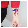 10Pcs/Set Temporary Tattoo National Flag Regional Fake Tattoo Sticker Waterproof Disposable Women Men Body Activities (Color : Costa Rica, Size : A) view 4