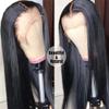 13X4/13X6 HD Transparent Lace Front Human Hair Wigs Preplucked 4X4 Closure Wig Brazilian Straight Lace Frontal Wig view 2