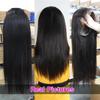 13X4/13X6 HD Transparent Lace Front Human Hair Wigs Preplucked 4X4 Closure Wig Brazilian Straight Lace Frontal Wig view 4