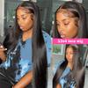 13X4/6 Transparent Lace Front Wigs 5X5 Human Hair Lace Closure Wigs HD Lace Frontal Wig 28 30 Inch Straight Human Hair Wigs view 3
