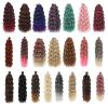 NinthAvenue Basics Deep Wavy Twist Crochet Hair Curls Water Wave Crochet Braids Synthetic Curly Braiding Hair Extensions For Women T530-30-27-613 24Inch#1Pcs/Lot view 3
