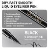docolor Waterproof Black Eyeliner Liquid Pen and Black Eyeliner Gel Smudge-proof Gel Eye Liner Pencil, 2PCS view 4