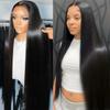 13X4 13X6 Transparent Bone Straight 30 40 Inches Lace Front Human Hair Wigs Brazilian Frontal Wigs For Women view 1