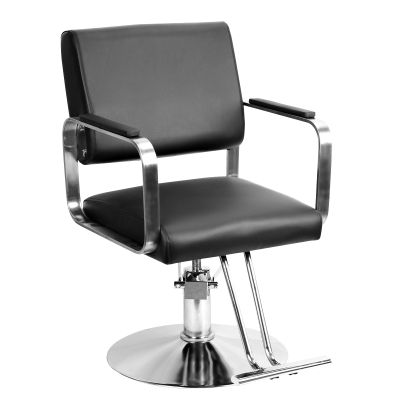 Barber Chair, Hydraulic Hair Salon Chair for Hair Stylist, Height Adjustable, 330lbs Max Load Salon Chair for Makeup/Styling/Beauty/Hair Black