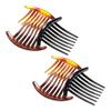 Healvian 6pcs Plastic Hair Side Combs for Women French Styling Accessories for Grip view 1