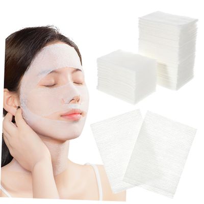 2 Packs Stretchable Cotton Pads for Face 200 Lint-Free Makeup Remover Pads Moisturizing Facial Cotton Pads for Toner and Wet Compress