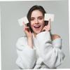 2 Packs Stretchable Cotton Pads for Face 200 Lint-Free Makeup Remover Pads Moisturizing Facial Cotton Pads for Toner and Wet Compress view 4