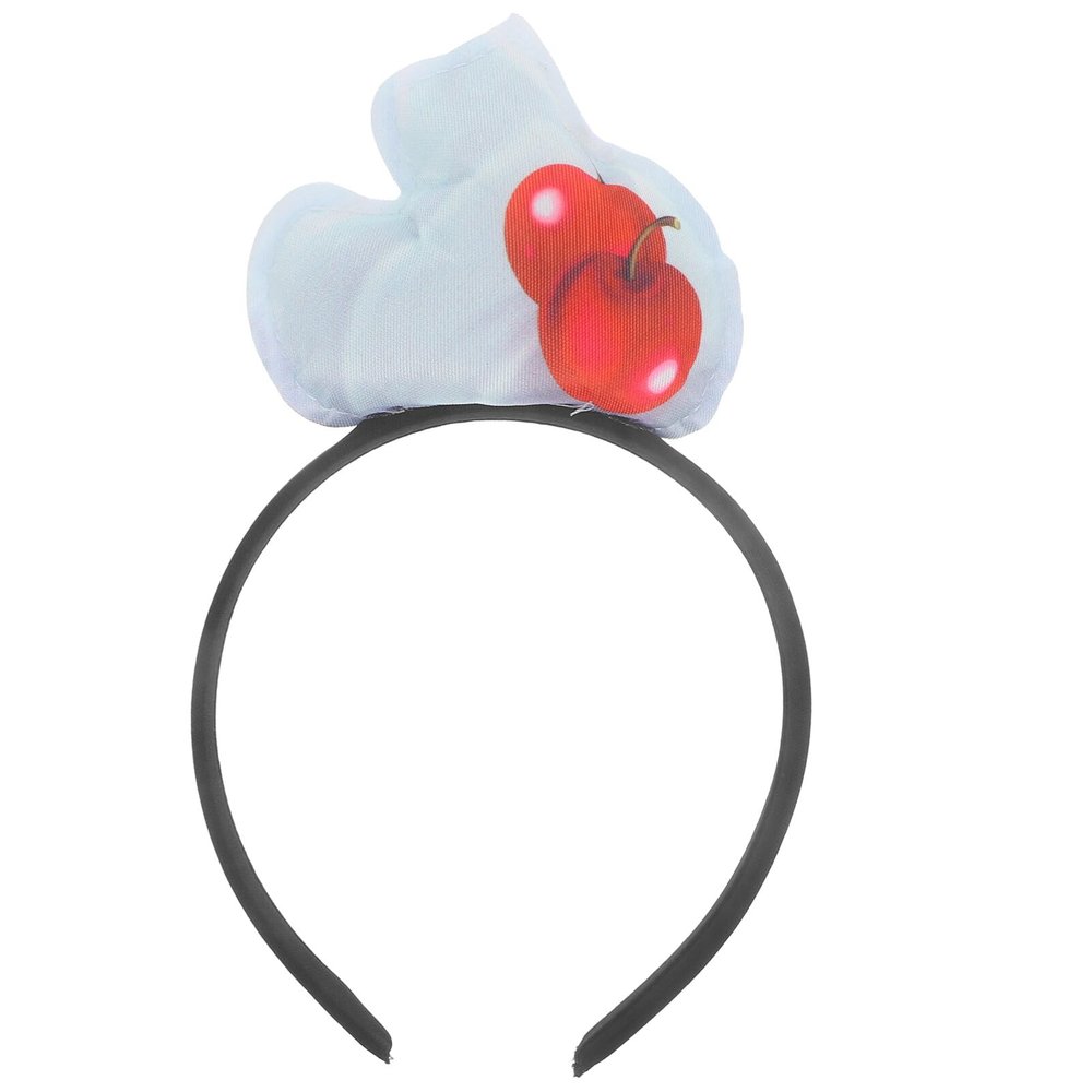 Cabilock Fruits Headbands, Cute Tropical Cherry Headbands Hawaiian Party Head Boppers Summer Beach Hair Hoop Tropical Headband Headpiece for Women Girls