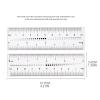 5 Pieces/Set Flexible Nail Art Ruler Transparent Nail Measure Ruler Manicure Ruler Portable Measuring Equipment Tools Clear Nail Measure Ruler Practical Manicure Rule Manicure Accessory For Women view 3