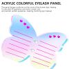 Acrylic Eyelash Pallet Eyelash Extension Pallet False Lashes Tray Strips For Eyelash Extensions Professional Eyelash Aid Eyelash Extension Pallet Acrylic Lashes Tile Eyelash Extension Pallet Storage view 3