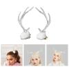 Braids Hair Clip For Hot Girls Clear Christmas Antler Hair Barrettes Ponytail Bangs Hair Barrettes For Teens Girls Festival Hair Barrettes For Daily Life Large Lovely Hair Barrettes For Woman Small No view 2