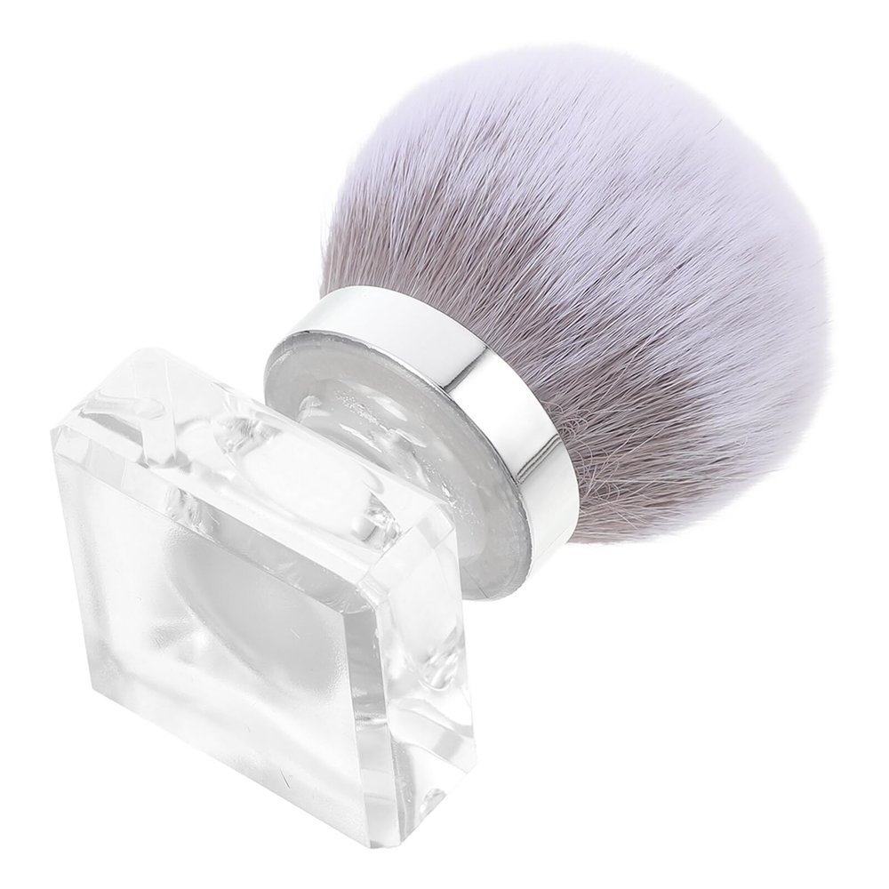 Beavorty Nail Brush for Fingernail Cleaning Small Powder Brush for Makeup and Nail Art Ergonomic Handle Portable Manicure Tool for Home and Travel Soft Bristles for Gentle Use