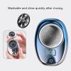 Chamberm Mini Electric Shaver, Pocket Portable Electric Shaver, Portable Travel Washable Electric Shaver, USB Wet and Dry with Led Display, for Home, Car, Travel (Grey) view 3
