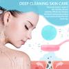 2Pack Silicone Face Brush Manual Face Scrub Brush Soft Facial Brushes Waterproof Exfoliating Face Brush Skin Friendly Face Cleaner Brush for Women and Men Blackheads Makeup Residues Removal view 2