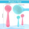 2Pack Silicone Face Brush Manual Face Scrub Brush Soft Facial Brushes Waterproof Exfoliating Face Brush Skin Friendly Face Cleaner Brush for Women and Men Blackheads Makeup Residues Removal view 3