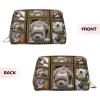 Xsovgoi Pit Bull Dog Leather Makeup Bag Organizer Travel Cosmetic Bag 6.7"X3"X4.3" view 2