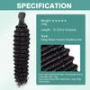 100g 16 Inch Human Braiding Hair Deep Wave Bulk Human Hair for Braiding 2 Bundles/Pack No Weft Human Deep Curly Braiding Hair for Boho Braids Brazilian Virgin Human Hair Extensions Natural Color view 2