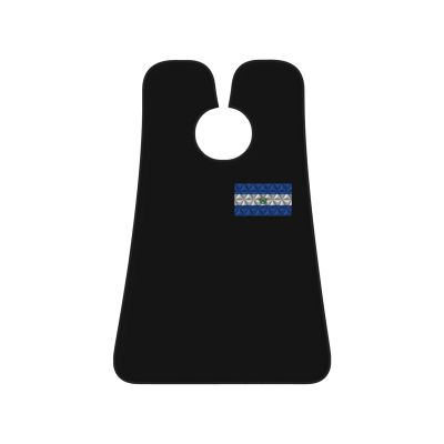 ZKLCRYTR El Salvador Flag With Polygonal Effect Men's Beard Bib Apron Waterproof Smooth Surface Beard Apron Durable Foldable Beard Hair Men's Gift