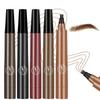 5 Color Magic Microblading Eyebrow Pencil, 2025 New 4-Tip Waterproof Brow Pencil with Micro-Fork Tip, Natural Fine Stroke Eyebrow Pen for Women view 1