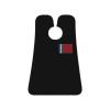 ZKLCRYTR South Moluccas Flag With Polygon Effect Men's Beard Bib Apron Waterproof Smooth Surface Beard Apron Durable Foldable Beard Hair Men's Gift view 1